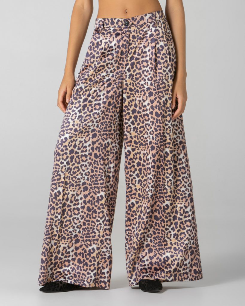 Leopard Silk Touch Pants