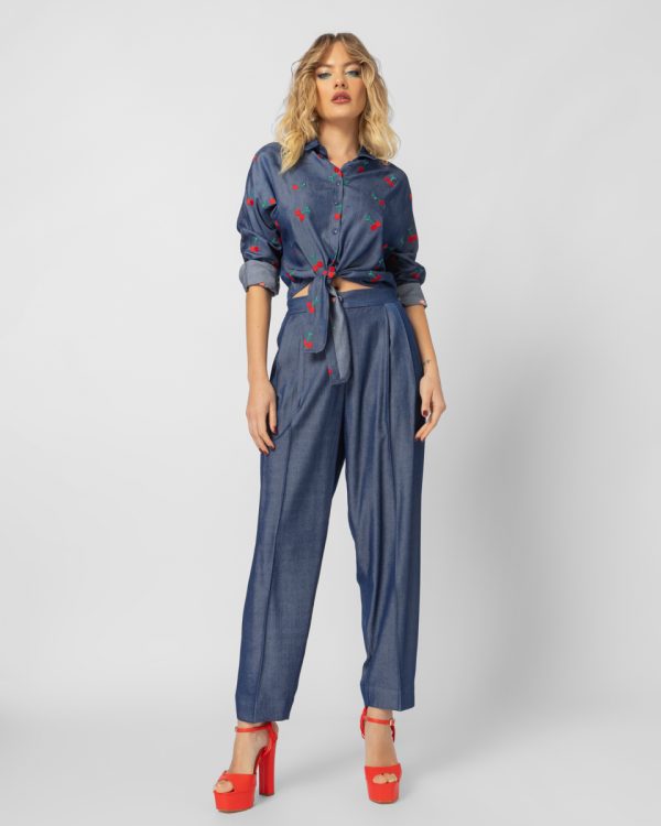 Jean effect pants