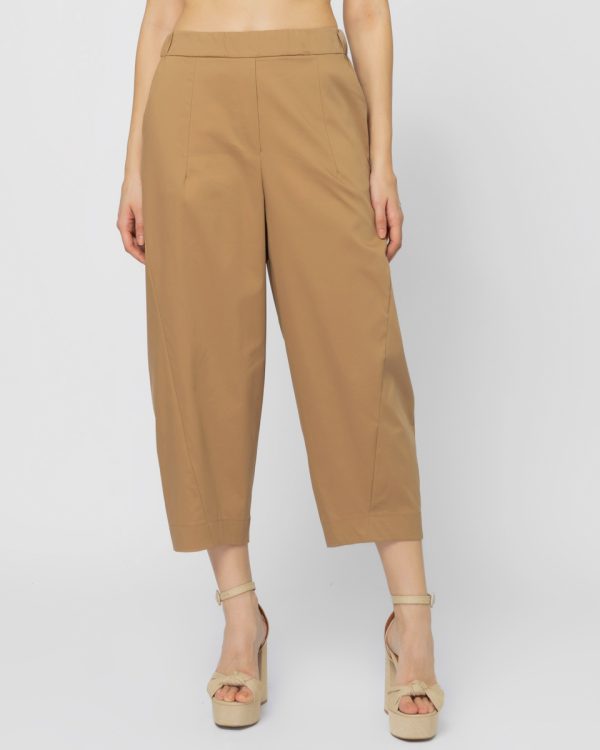 Cotton pants camel