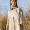 Embroidered shirt dress