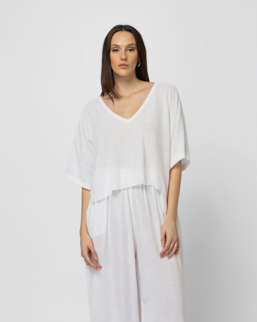 V neck top