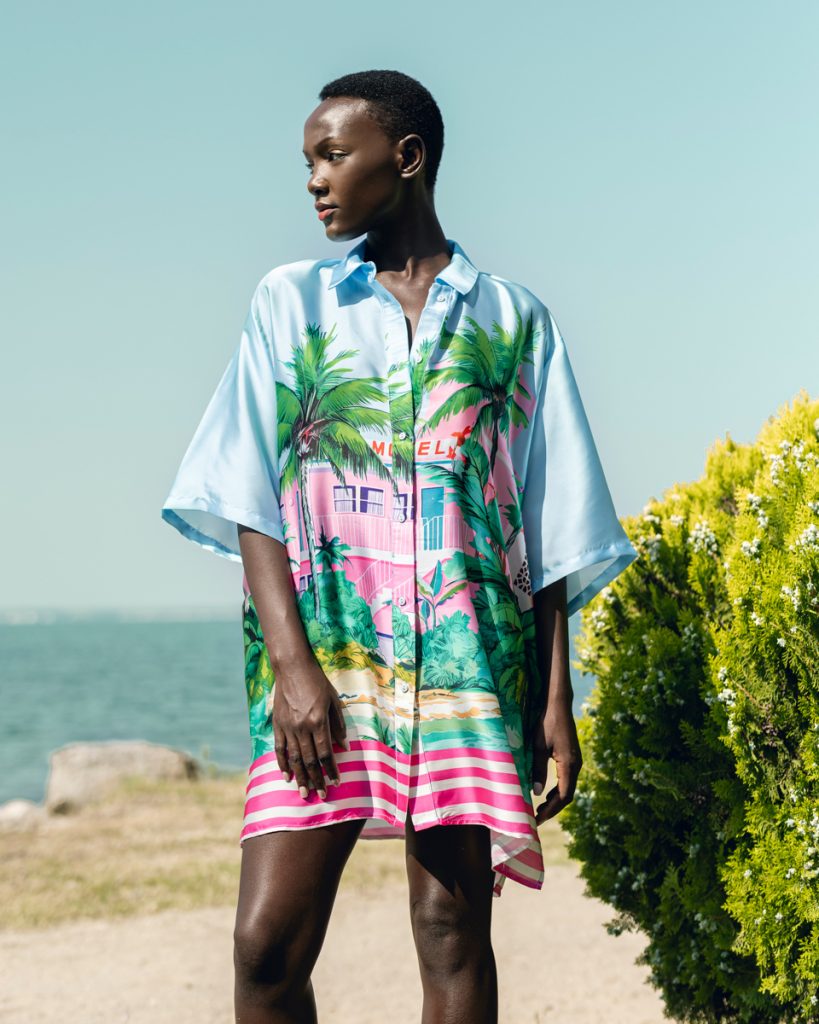 ‘Motel’ printed shirt
