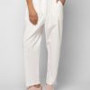 Pants with elastic waist – ecru kokefashionshop Pants with elastic waist – ecru