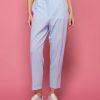 Baby blue striped pants kokefashionshop Baby blue striped pants