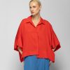 Lyocell shirt – red kokefashionshop Lyocell shirt – red
