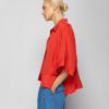 Lyocell shirt – red kokefashionshop Lyocell shirt – red